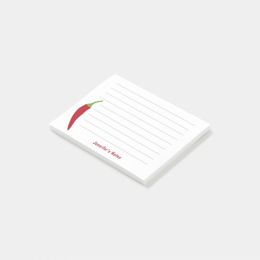 Red Chili Pepper Post-it® Notes (Schuin)