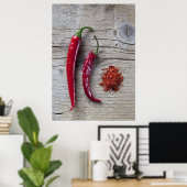Red Chili Pepper Poster (Thuiskantoor)