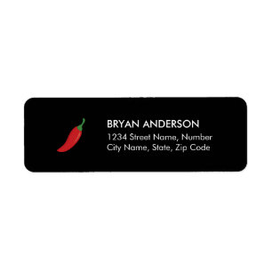 Red Chili Pepper Return Label