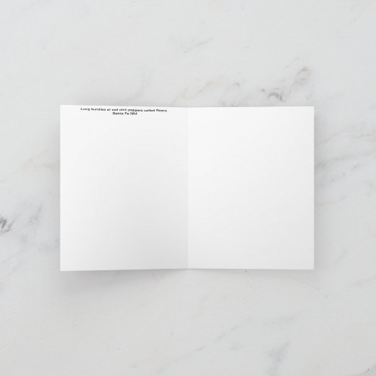 Red Chili Pepper Ristra Dank u wel Bedankkaart (Binnen)