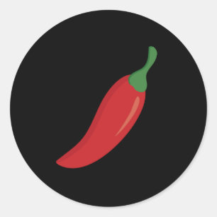 Red Chili Pepper Ronde Sticker
