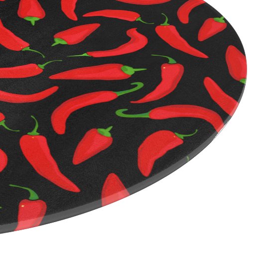 Red Chili Pepper Snijplank (Hoek)