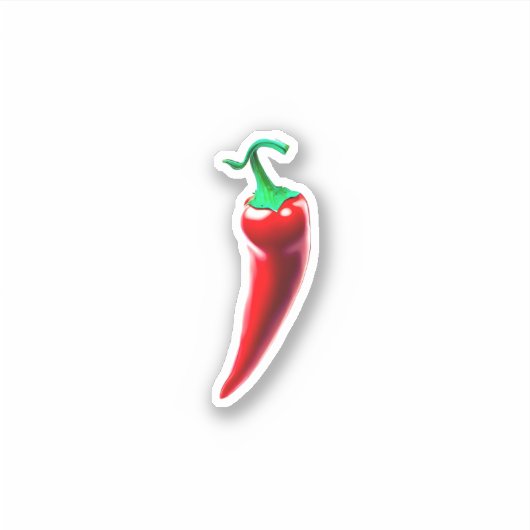 Red Chili Pepper Sticker (Voorkant)