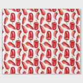 Red Chili Peppers Cadeaupapier (Vlak)