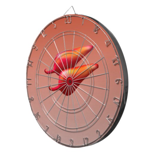 Red Chili Peppers dartboard Dartbord (Voorkant Rechts)