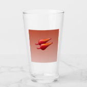Red Chili Peppers glazen tumbler (Voorkant)