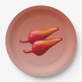 Red Chili Peppers grote papieren borden Bordje (Voorkant)