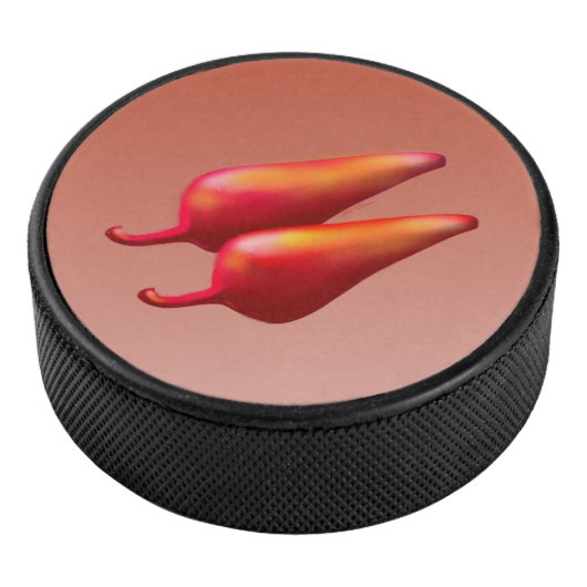 Red Chili Peppers hockey puck (3/4)