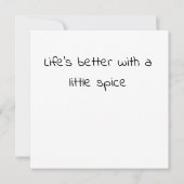 Red Chili Peppers Kaart (Achterkant)