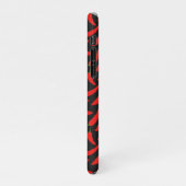 Red Chili Peppers op zwart iPhone Hoesje (Linkerkant)