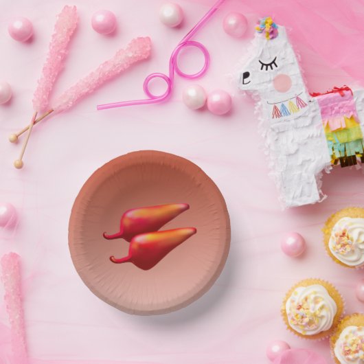 Red Chili Peppers papieren schalen Papieren Kommen (Feest)