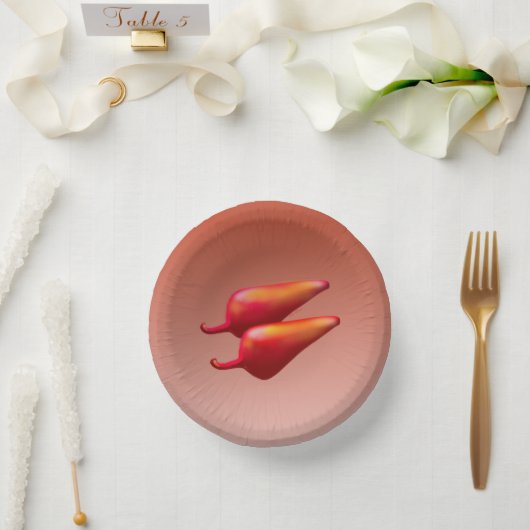 Red Chili Peppers papieren schalen Papieren Kommen (Huwelijk)