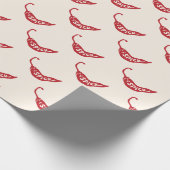 Red Chili Peppers Pattern Cadeaupapier (Hoek)
