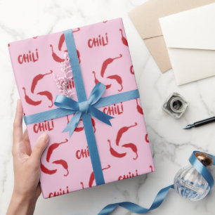 Red Chili Peppers Pattern Cadeaupapier