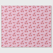 Red Chili Peppers Pattern Cadeaupapier (Vlak)