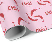 Red Chili Peppers Pattern Cadeaupapier (Rol Hoek)