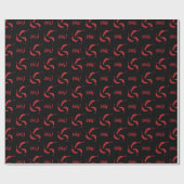 Red Chili Peppers Pattern Cadeaupapier (Vlak)