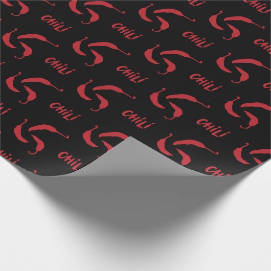 Red Chili Peppers Pattern Cadeaupapier (Hoek)