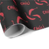 Red Chili Peppers Pattern Cadeaupapier (Rol Hoek)