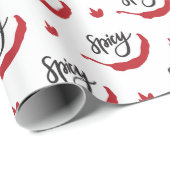Red Chili Peppers Pattern Cadeaupapier (Rol Hoek)