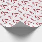 Red Chili Peppers Pattern Cadeaupapier (Hoek)