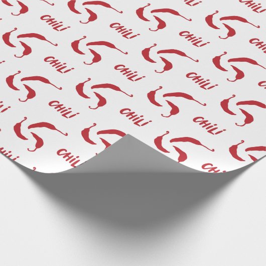Red Chili Peppers Pattern Cadeaupapier (Hoek)