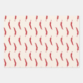 Red Chili Peppers Pattern Inpakpapier Vel (Voorkant 3)