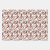 Red Chili Peppers Pattern Inpakpapier Vel (Voorkant 3)