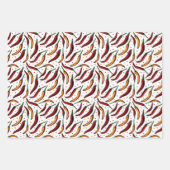 Red Chili Peppers Pattern Inpakpapier Vel (Voorkant 2)