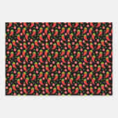 Red Chili Peppers Pattern Inpakpapier Vel (Voorkant 3)
