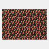 Red Chili Peppers Pattern Inpakpapier Vel (Voorkant 2)