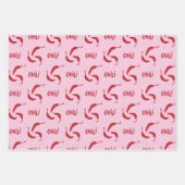 Red Chili Peppers Pattern Inpakpapier Vel (Voorkant)