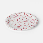 Red Chili Peppers Pattern Papieren Bordje (Gekanteld)