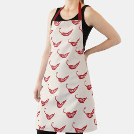 Red Chili Peppers Pattern Schort