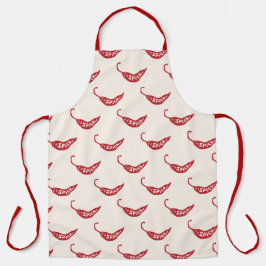 Red Chili Peppers Pattern Schort