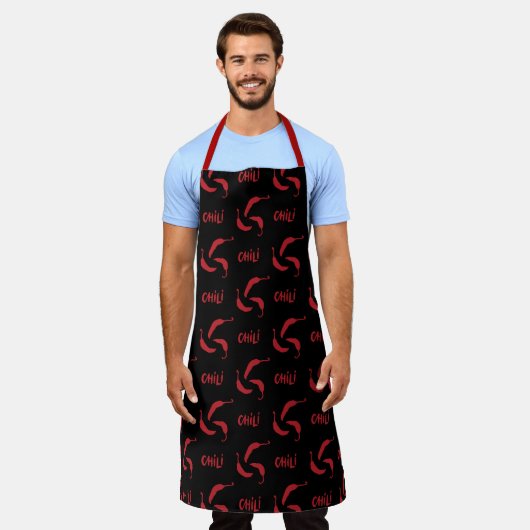 Red Chili Peppers Pattern Schort (Gedragen)