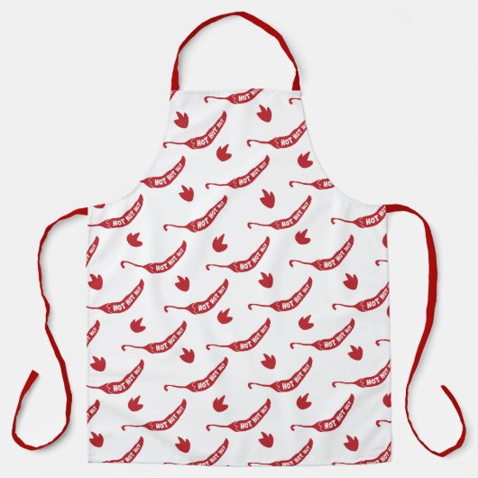 Red Chili Peppers Pattern Schort (Voorkant)