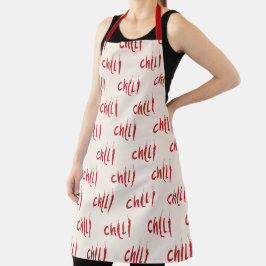 Red Chili Peppers Pattern Schort