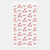 Red Chili Peppers Pattern Servet (Voorkant)