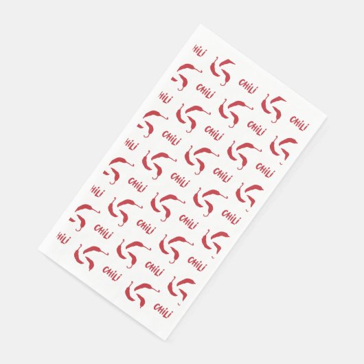 Red Chili Peppers Pattern Servet (Hoek)