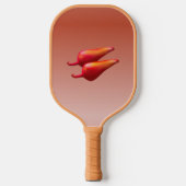 Red Chili Peppers tan pickleball paddle (Voorkant)