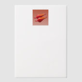Red Chili Peppers vellum papers Uitnodigingen (Voorkant)