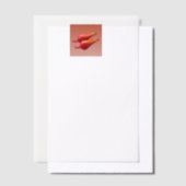 Red Chili Peppers vellum papers Vellum Uitnodigingen (Offset)