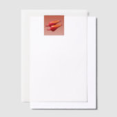 Red Chili Peppers vellum papers Vellum Uitnodigingen (Offset)