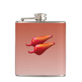 Red Chili Peppers verpakte kolf Heupfles (Voorkant)