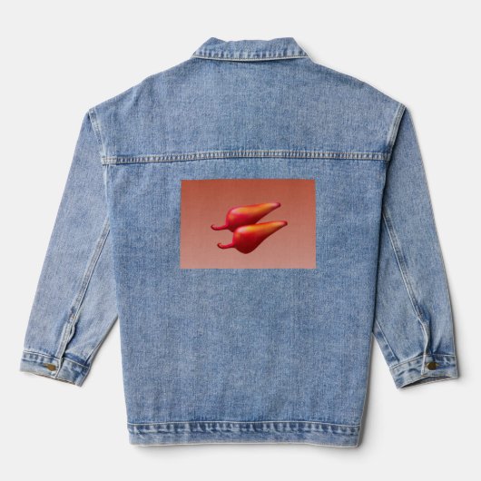 Red Chili Peppers vrouwen denim jas Denim Jacket (Achterkant)