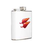 Red Chili Peppers white wrapped flask Heupfles (Rechts)