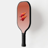 Red Chili Peppers zwarte pickleball paddle (Links)