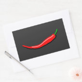 Red Chili Rechthoekige Sticker (Envelop)