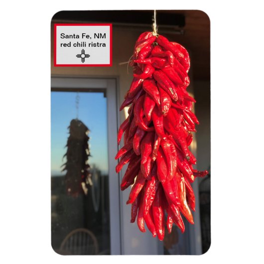 Red Chili Ristra Santa Fe Style koelkast Magneet (Verticaal)